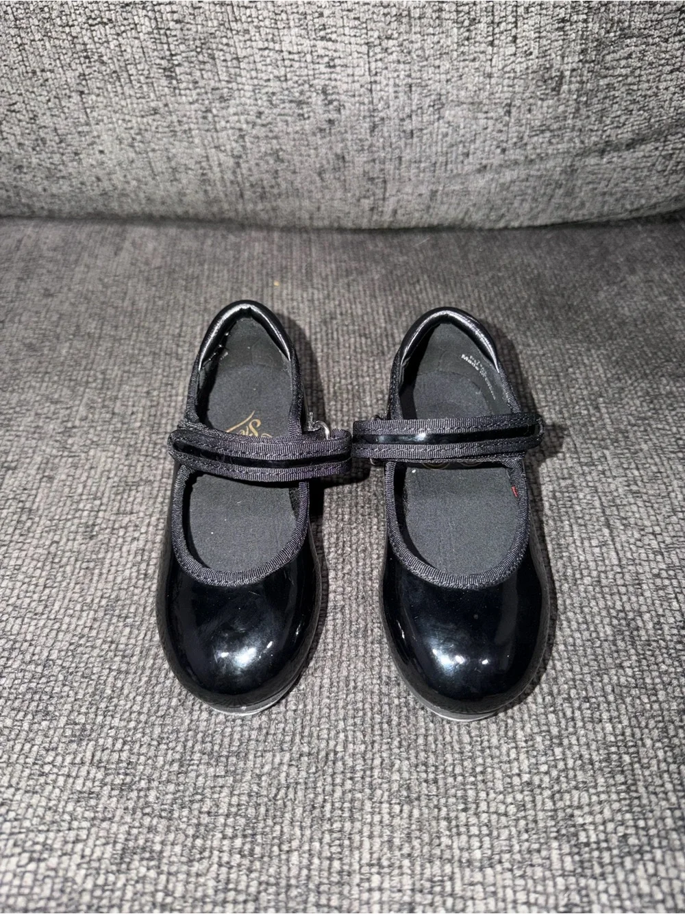 Girls Black Stelle Tap Shoes